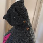 Gap Vintage Size Small Wool Blend Argyle Button Turtleneck Sweater Photo 2