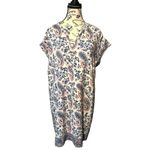 Madewell  Flora 100% Silk Tunic Dress Paisley Cottagecore Boho Vacation Large EUC Photo 2