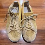Soludos Sneakers Yellow Lace Up Ashore Mesh Sneaker in Limoncello Sz 8.5 GUC Photo 1
