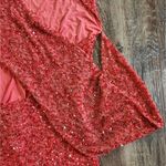 Retrofête Retrofete Esme Dress in Calypso Coral Sequin Beaded Large NWT Sleeveless Mini Photo 8