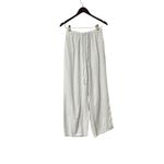 White Fox Boutique  White Linen Drawstring Pants Trousers Photo 2