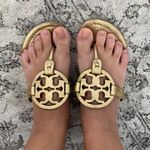 Tory Burch Miller Gold Leather Sandals Photo 0