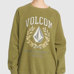 Volcom  Stone Green Oversized Graphic‎ Sweatshirt Size Medium Photo 0