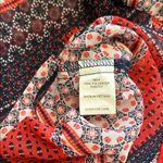 FIGUEROA Fig & flower size Small Flowy Boho blouse top shirt red white and blue Photo 6