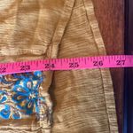 Charming Charlie Womens Small Yellow Turquoise Floral Embroidered Boho Blouse Photo 7