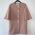 Kate Spade {0} Scallop Light Pink Tweed Jacket Photo 0