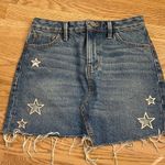 Urban Outfitters  BDG Star Grommet Asymmetrical Denim Mini Skirt Photo 2