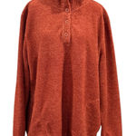 Eddie Bauer  Fleece Button Pullover Rust Terracotta Size XXL Photo 0