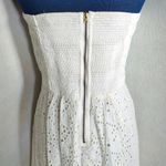 Gap White Eyelet Strapless Dress Photo 4