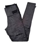 Victoria's Secret Pink Ultimate Black Glitter Cutout Leggings Sz S Photo 6