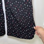 J. Jill Full Leg Short‎ Sleeve Women’s Jumpsuit Black Floral Size Small Photo 4