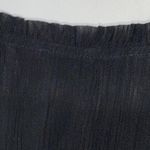 Loft WO SIZE LG Black Cocktail Dress with Bishop Sleeves and Crew Neck pleated Photo 13