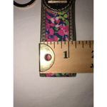 Lilly Pulitzer  Wild Confetti Key Fob Ring Gold Pink Multi Color Metallic Photo 3