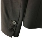 Theory  Womens Fitted Wool Blazer Smokey Gray Lined Pockets One Button Size 0 u Photo 3