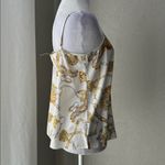 Generation Love Elliot Chain Cami Print Satin Camisole Top White Gold Size Small Photo 3