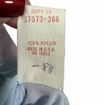 Vintage Sears Womens Pastel Blue Nylon Robe Size M 70s Housecoat Made In USA Size M Photo 9