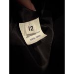 American Vintage Vintage Red Wool Cropped collarless blazer black accents & frog goggle size M Photo 11