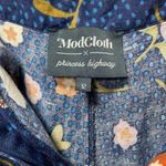 Modcloth x Princess Highway | Floral Wide Leg Cropped Linen Blend Pants in Navy Photo 3