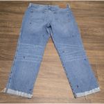 Lucky Brand  Embroidered Floral High Rise Cropped Jeans Denim‎ Blue Size 6/28 Photo 1