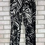 Lafayette 148 Stanton Palm Leaf Black and White Ankle Pants Size 4 Photo 0
