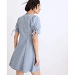 Madewell Light Blue Wash Button-Front Short Sleeve Mini Denim Dress Size 0 Photo 1