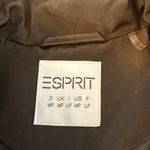 Esprit  Khaki Green Quilted Utility Jacket MP Medium Petite Diamond Hood Gorpcore Photo 5