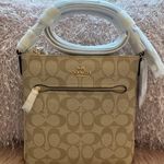 Coach NWT Mini Rowan File Bag In Signature Canvas Photo 0