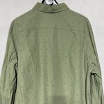 Goodfellow & Co Dot Cotton Long Sleeve Button Down Shirt Sage Green Size XL Photo 6