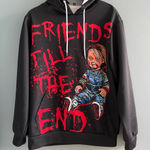 Chucky Printed Graphic Sweatshirt Hoodie Red Photo 0