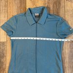 Nike Golf Women's Zip Up Polo Golf Short Sleeve Blue Shirt Size Small Photo 5