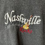 Urban Outfitters Nashville Rocks T Shirt Vintage Y2K Large L Gray Embroidered Tee Photo 11