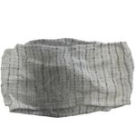 Aerie Top Womens Medium White Silver Striped Strapless Cropped Boho Photo 1