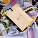 NWT La Ligne Stella Tiered Ruffle Cotton Midi Dress Lavender Swirl Size Small Purple Photo 13