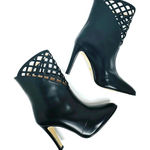 Gucci Damir Black Leather Lattice Cutout Ankle Western Boots Women’s Size EU 37 Photo 0