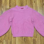 STAUD Pink Aura ribbed wool-blend sweater sz Medium Photo 0