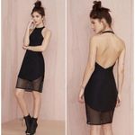 Finders Keepers  Fatal Attraction Dress Mesh Bottom Halter Black M Photo 1