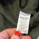 Strut this  Women’s Army Green High Neck Swestshirt Photo 3