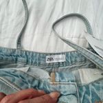 ZARA retro denim skirt cut off spaghetti strap crop top XS NWT Photo 7