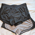 Pony Mesh Side Running Shorts Lot of 2 Women's Large Grey/Black Black Photo 0