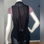 Ambiance apparel Lightweight Sleeveless Open Front Cardigan size small Tunic Top Black Photo 1