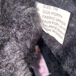 Sugar black micro suede faux fur lined boots. Traction bottoms. Size 7 NWT/Box. Photo 4