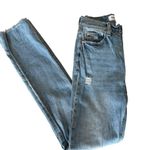 Pistola Straight Split Hem Jeans SIZE 25 High Rise Distress Denim Designer $168 Photo 7