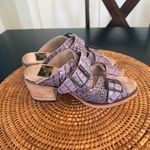 FREEBIRD by Steven Freebird by Stevens Caprice Womens Croc Embossed Slide Sandals Purple Size 6 Photo 2