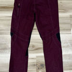 Nanette Lepore Maroon Mesh Leggings Women’s Large Photo 0