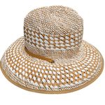 BP  Women's Coastal Cowgirl Woven Straw Hat  Wide Brim with Tie Strap Resort OS Photo 9