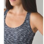 Lululemon  Cool Racerback Dramatic Static White Black Women's Tank Top Photo 1