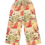 Amy K Su Sport Safari Animals Colorful Drawstring Lounge Pajama Pants Sz M Yellow Size M Photo 0