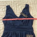 Lulus NWT  Thoughts of Hue Navy Blue Surplice Maxi Dress XS Photo 7