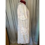 house dress frolicking dress floral eyelet lace collar Pink Size M Photo 8