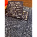 Jane Ashley Vintage Denim Jumper Dress Xmas Embroidered Santa Tree Sz PM Photo 7